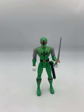 2002 Ninja Storm Green Power Ranger 5.5" Jointed Figure with sword Collectable
