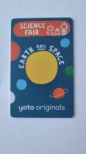 Yoto card science fair - card,