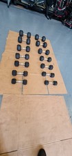 7x pairs  Blk Box 5kg TO 22.5kg   Hex  Dumbbells Commercial Gym Equipment 