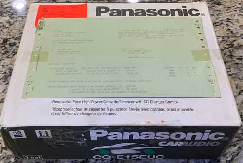 Panasonic e15euc car stereo - panasonic,
