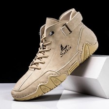 2025 Men Shoes Casual Outdoor New Handmade Man Design Boots Sneakers Leather Men