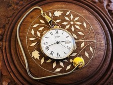 Vintage Sekonda Pocket Watch USSR 19 Jewels Gold Plated Working Excellent