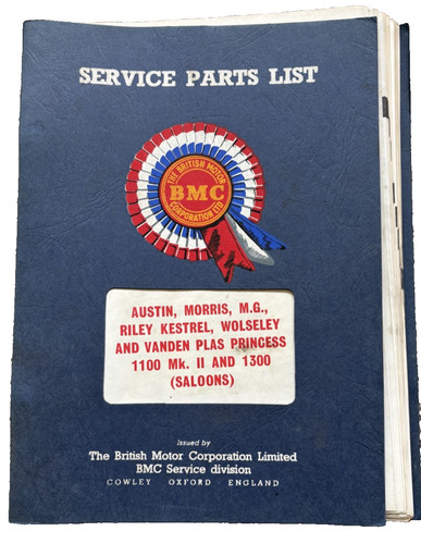 Bmc service parts - list., 1100