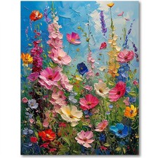 Wildflower Stamped Cross