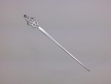Italian c.1960 Continental 800 Silver Letter Opener by Bruno Bausi