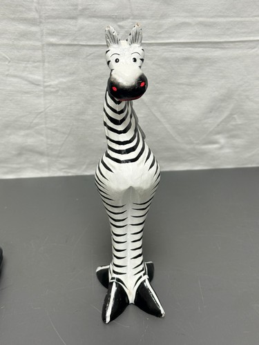 Hand carved wooden - carved, zebra