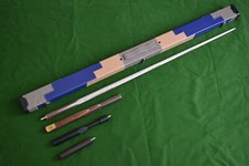 Handmade 4 Piece Snooker Cue Set with Case + Telescopic Extension and Mini Butt