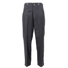 Reproduction WW2 German Blue Luftwaffe M40 Wool Trousers with Loop- All Sizes