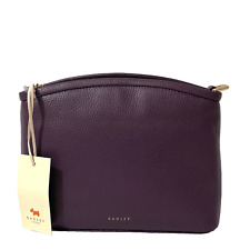RADLEY Handbag Purple Leather