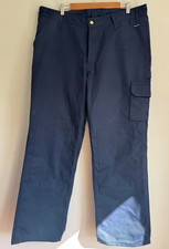 Mascot Workwear Cargo Trousers Men W38.5 L32 Blue Heavy Duty Knee Pad Carpenter