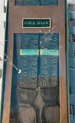New cole haan suspenders navy - haan,