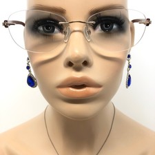 Ultralight Lite 182 Glasses Frames Gold Rimless Eyeglasses Spectacles Frame Only