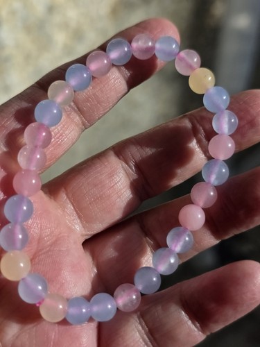 Morganite crystal beaded - morganite,