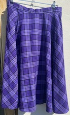 Hell Bunny Womens Purple Check