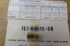 NOS YAMAHA TZ YDS3 DT250 RD350 AT1 YM1 CARBURETTOR MAIN JET 137-14143-30