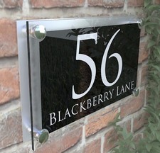 Large Contemporary House Sign
