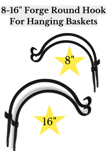 Hanging basket bracket heavy - hanging,