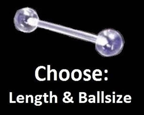 Clear flexi tongue bar - tongue,