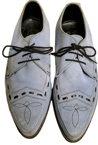 Blue suede - suede, shoes