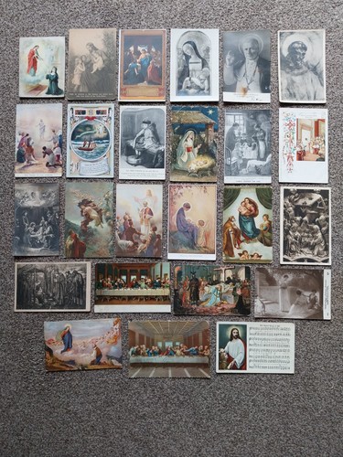 Religious postcards incl - 25,