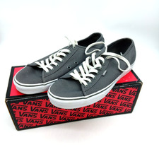 VANS FERRIS SHOES PEWTER/WHITE SIZE UK 9 BOXED Mens Canvas Shoe