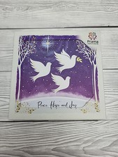 Prama Charity Christmas Cards 'Peace Hope And Joy Doves' 10 Pack. PW