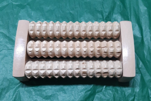 Wooden foot massage - foot, 3xroller