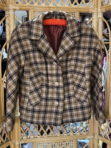 Vintage 1970 lined checked - vintage,