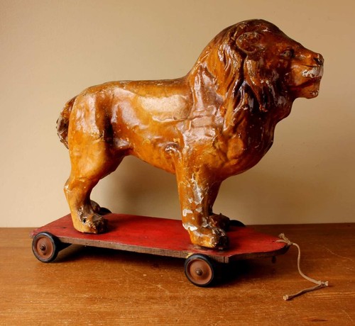 Antique french pull along - antique,