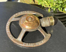 Skinner Sprinklers Troy Ohio Cast Iron Base Circular Lawn Grass VTG Sprinkler