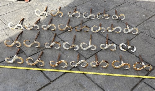 Antique iron metal chateau - antique,