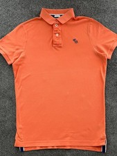 Abercrombie & Fitch Men’s Medium/Muscle Fit/ORANGE Short Sleeve POLO Shirt