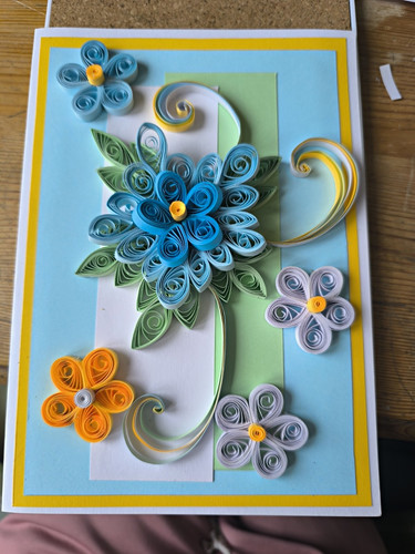 Handmade quilled floral - quilled,