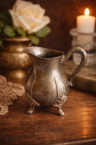 Vintage silver plated cream - plated,