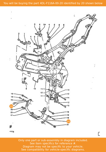 Yamaha stay 4dl f116a 00 - yamaha, 4dl-f116a-00-20