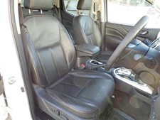 Nissan Navara seats front and rear in black leather D23 double cab 2016