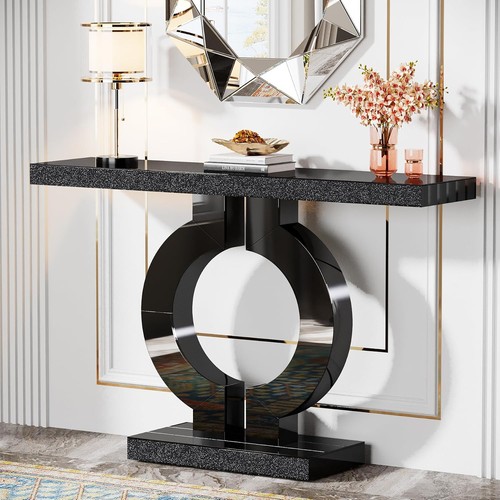 Modern mirrored console table - modern,