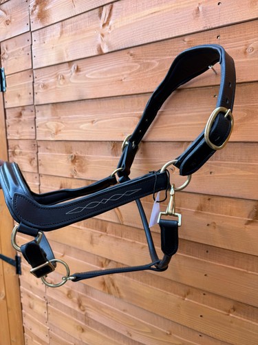 Leather anatomical halter - leather,