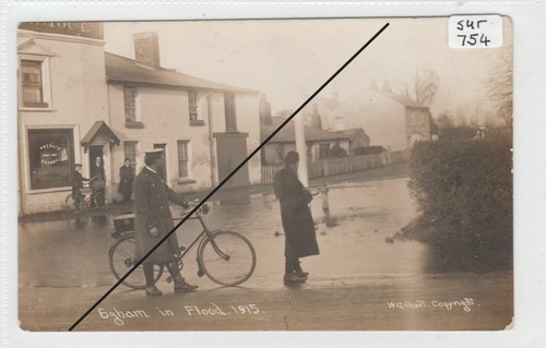 Egham surrey 1915 flood - ,