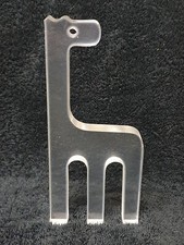 🔶️MID CENTURY MODERN GUZZINI ACRYLIC LUCITE GIRAFFE SCULPTURE SILVIO RUSSO 