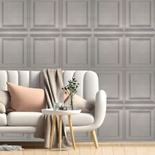 Wood Panel 3D Effect wallpaper Livingroom Wall Paper Faux Effect Wooden Roll UK