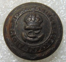 Royal Marines Light Infantry Brass Army Button