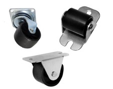 Heavy Duty PVC Furniture Castor Wheels Easy Install Carpet-Friendly Cabinets