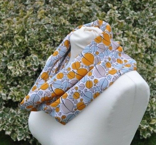 Cowl snood polyester ochre - polyester,