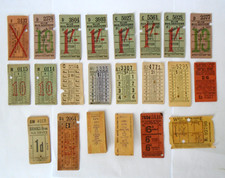 Vintage Pre-Decimal Bus Tickets - Mixed Job Lot of 22