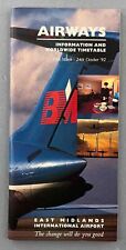 EAST MIDLANDS INTERNATIONAL AIRPORT AIRWAYS INFORMATION & TIMETABLE SUMMER 1992