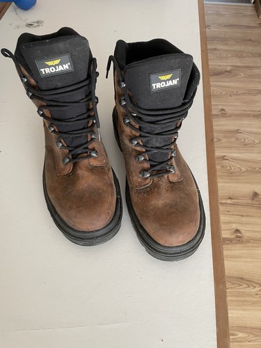 Trojan brown leather safety - brown,