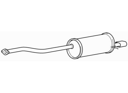 Quality rear exhaust silencer - exhaust,