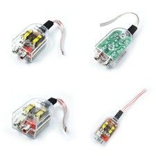 Adjustable 2 RCA Line Convertor Low to High Impedance Amplifier Adaptor