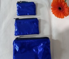 Blue Metallic Foil Fabric  Set